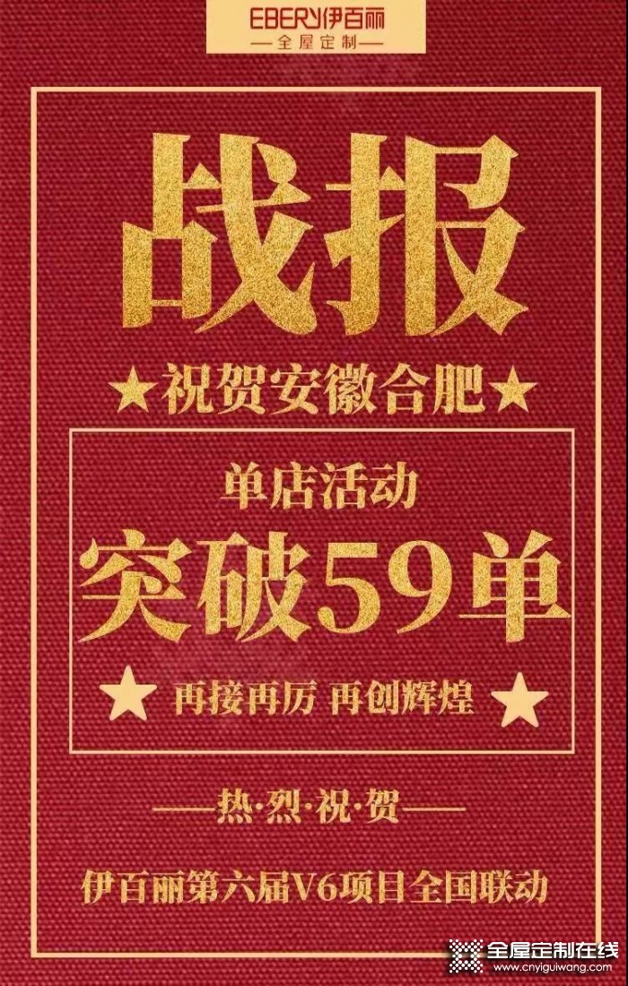 伊百麗第六屆V6項(xiàng)目安徽合肥店簽單59單，完成率達(dá)491.67%！