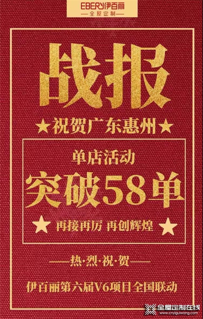 伊百麗廣東惠州店第六屆V6項(xiàng)目簽單58單，完成率達(dá)483.33%！