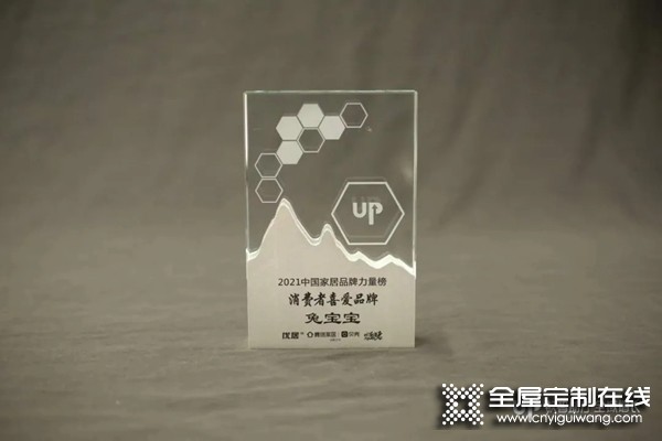 兔寶寶全屋定制連獲「2021中國(guó)家居品牌力量」雙獎(jiǎng)！