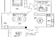 全友全屋案例丨新中式與輕奢風的碰撞，119㎡三居美得像山水畫